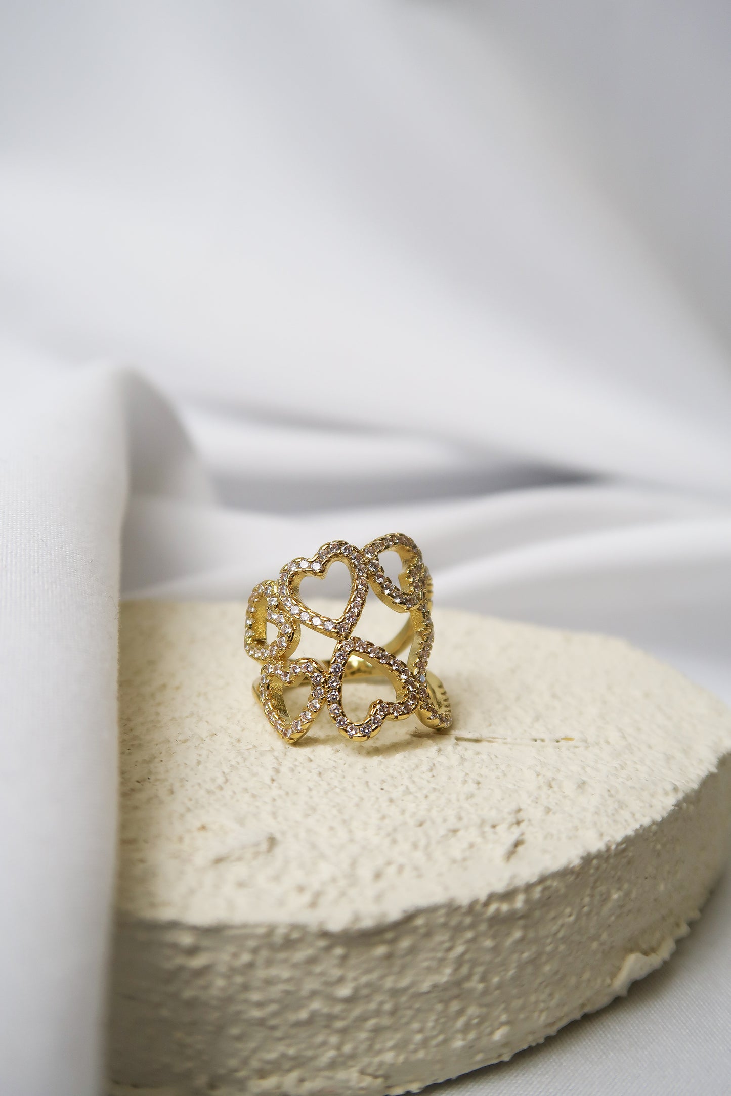 Mila Gold Heart Ring