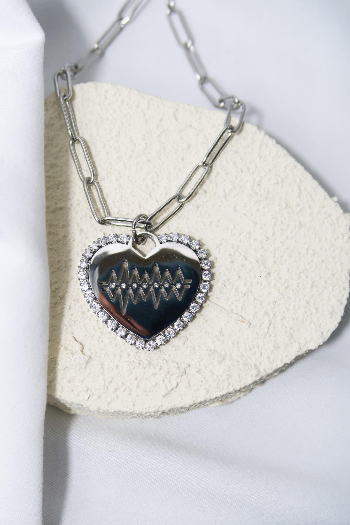 Cheers to You 316L Stainless Steel Heart Necklace