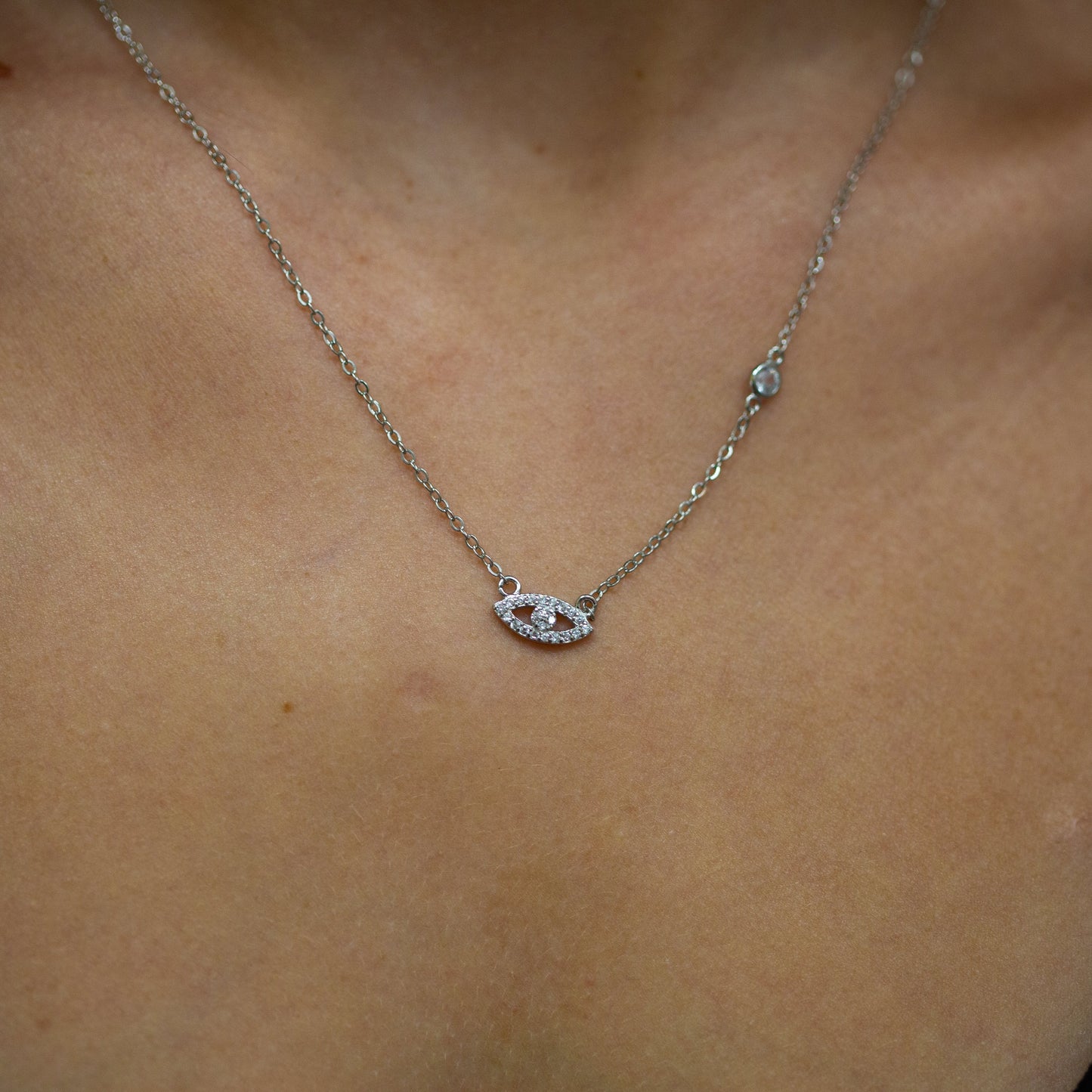 Eye See You .925 Sterling Silver Necklace