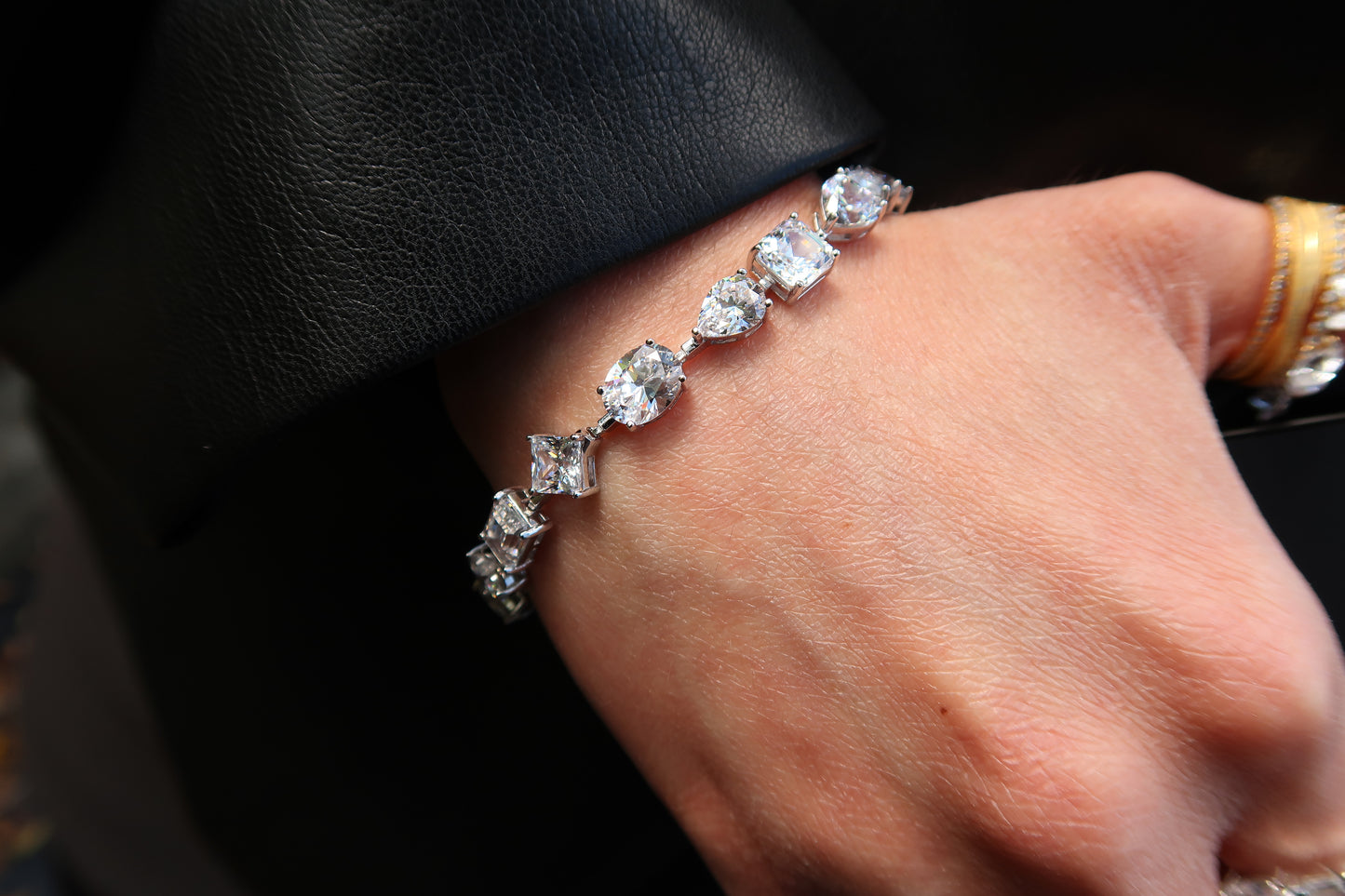 Just Crushiń .925 Sterling Silver Tennis Bracelet