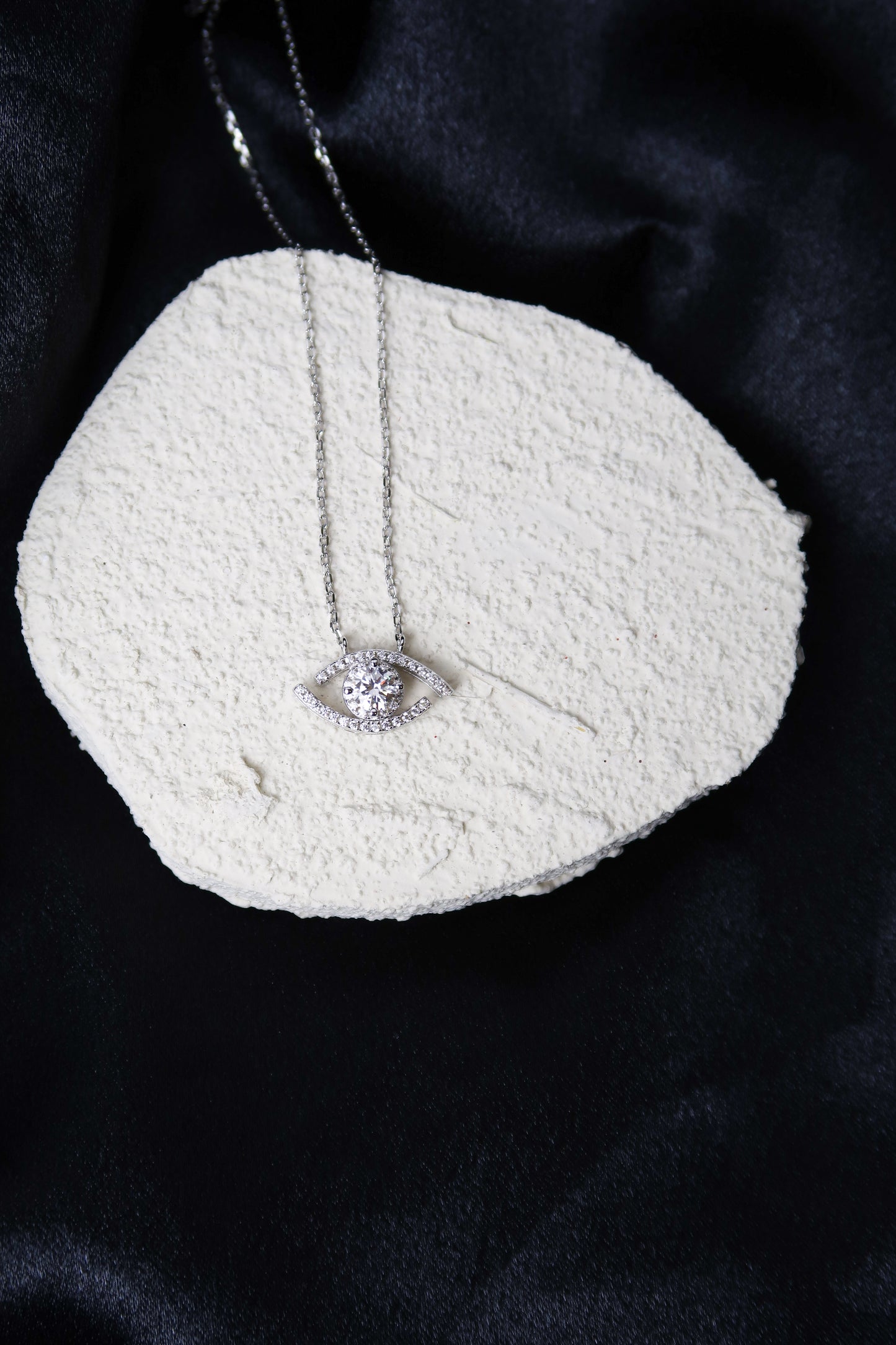 Countess Moissanite .925 Sterling Silver Eye Necklace