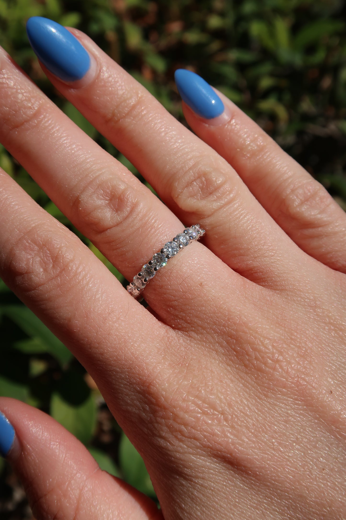 Forever Yours .925 Sterling Silver Moissanite Ring