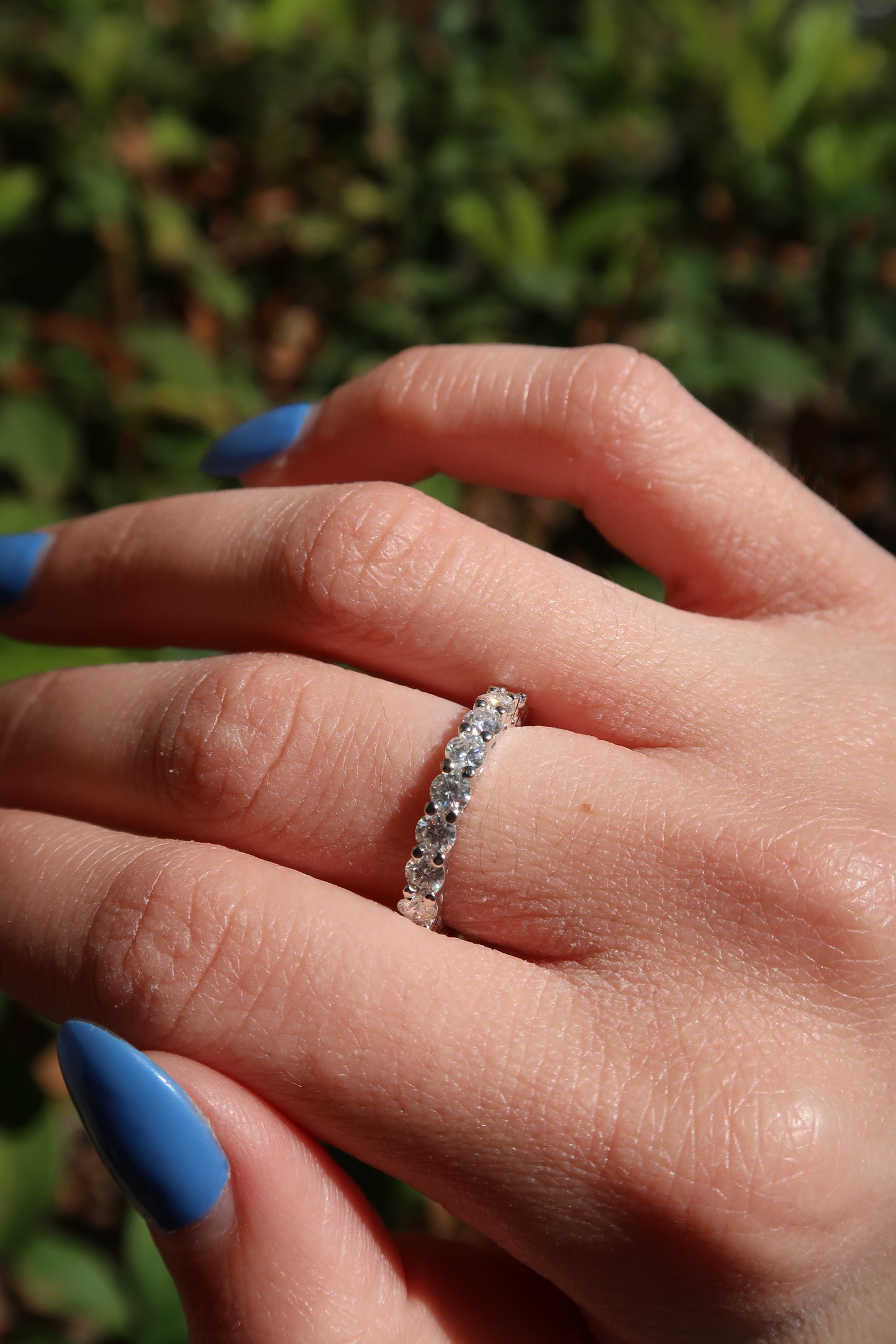 Forever Yours .925 Sterling Silver Moissanite Ring