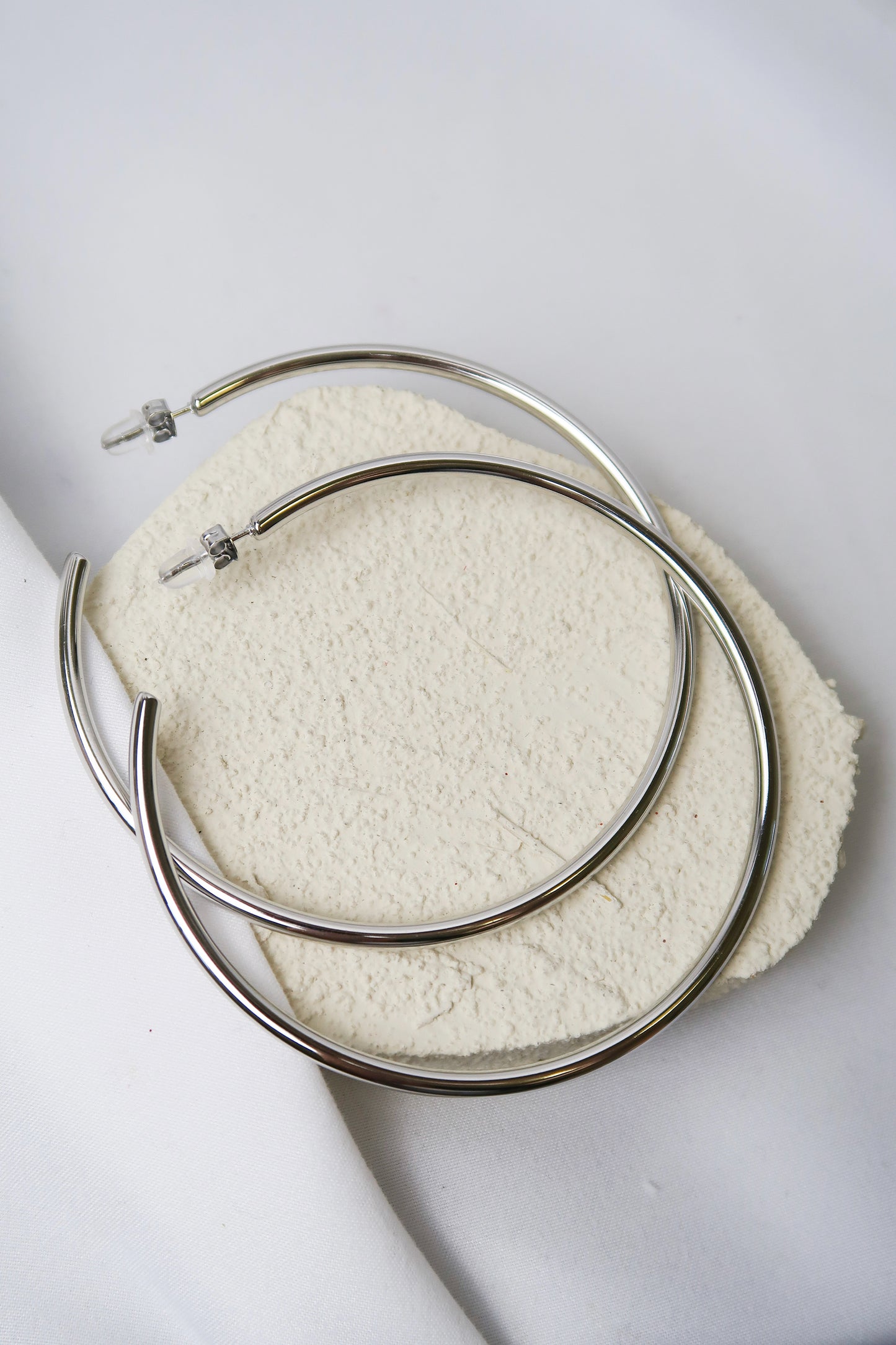 Round The Way Girl 316L Stainless Steel Hoop Duo