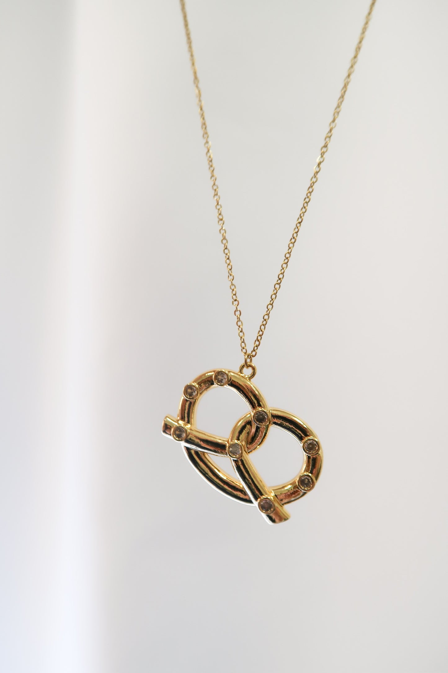 Don't Get it Twisted 316L Stainless Pretzel Necklace