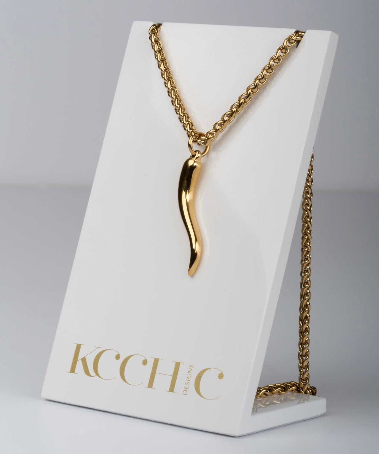 Cornetto 316L Stainless Steel Gold Necklace