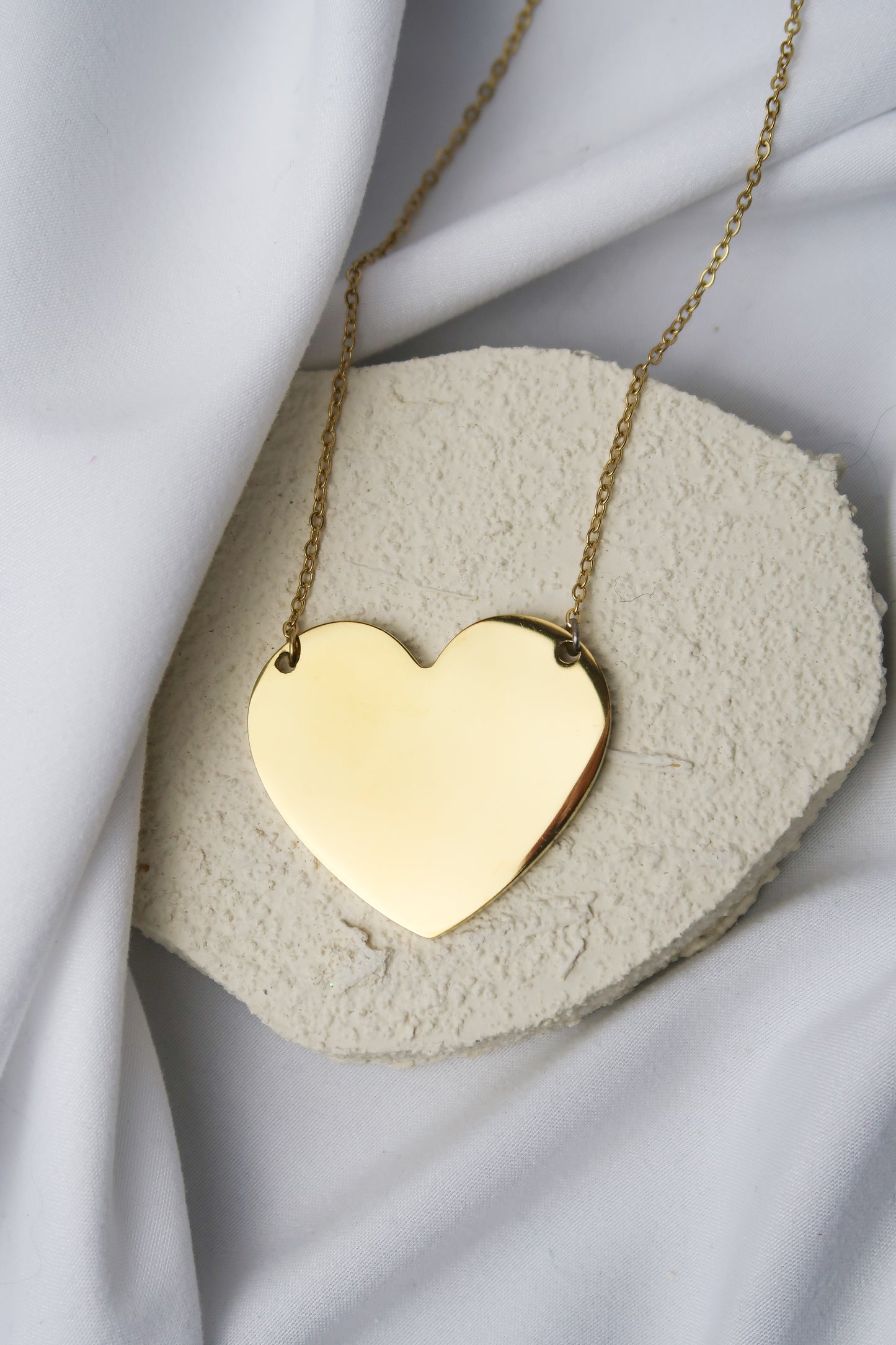 Guilty Pleasure Solid Heart 316L Stainless Steel Necklace