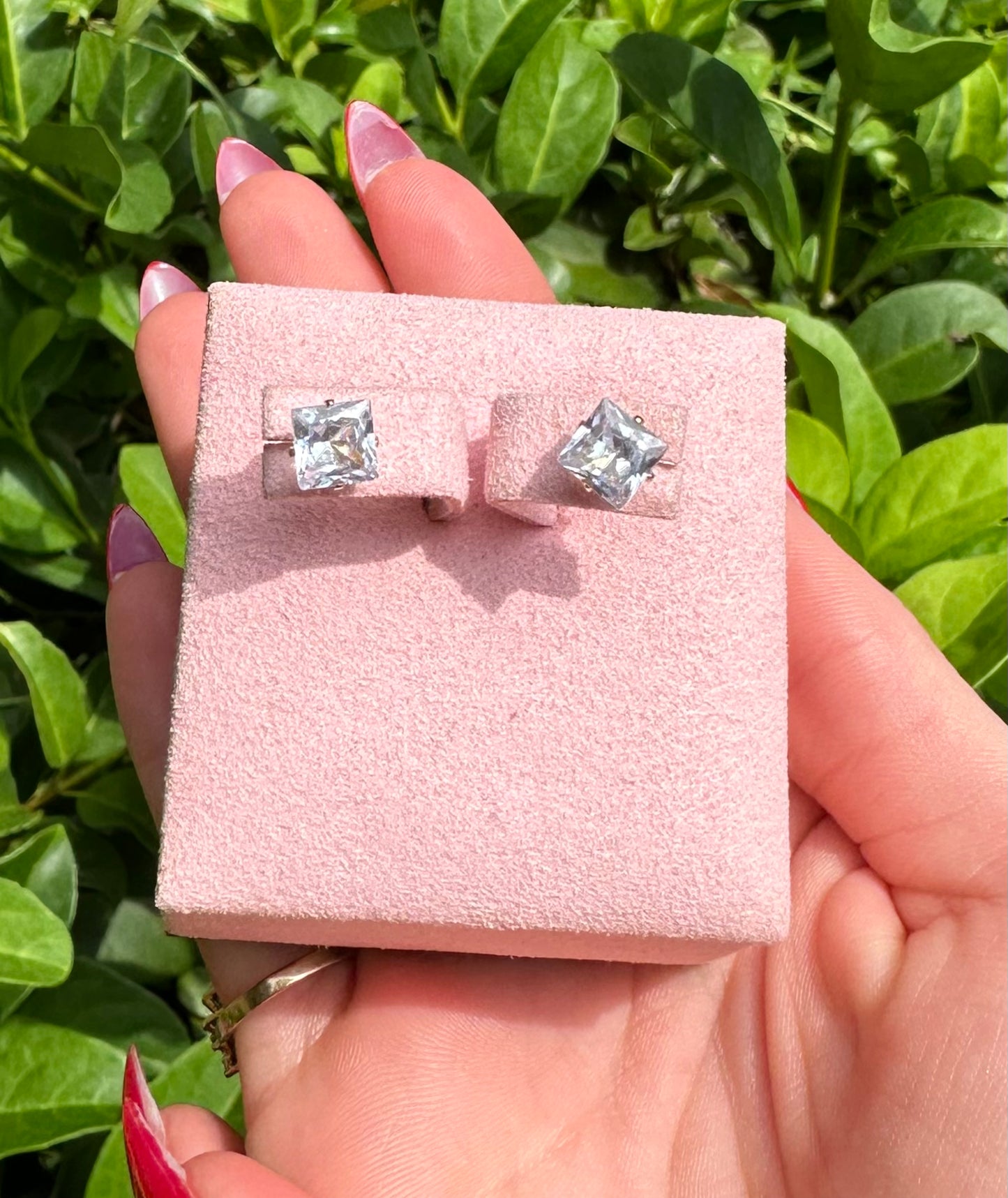 Glamorous Square 316L Stainless Steel  Earring Studs