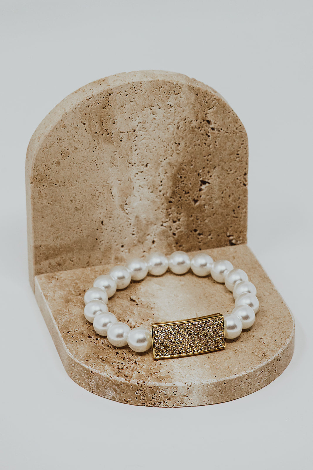 Swanky 5 Piece Pearl Bracelet Stack